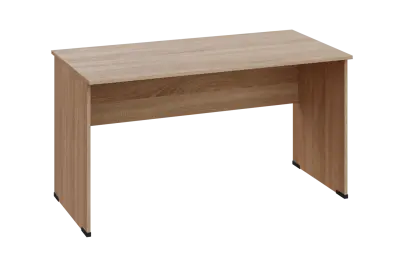 EPL 27 - 14 stůl kancelářský, dřevěná podnož, deska 25 mm, široký 1400 mm, dub bardolino